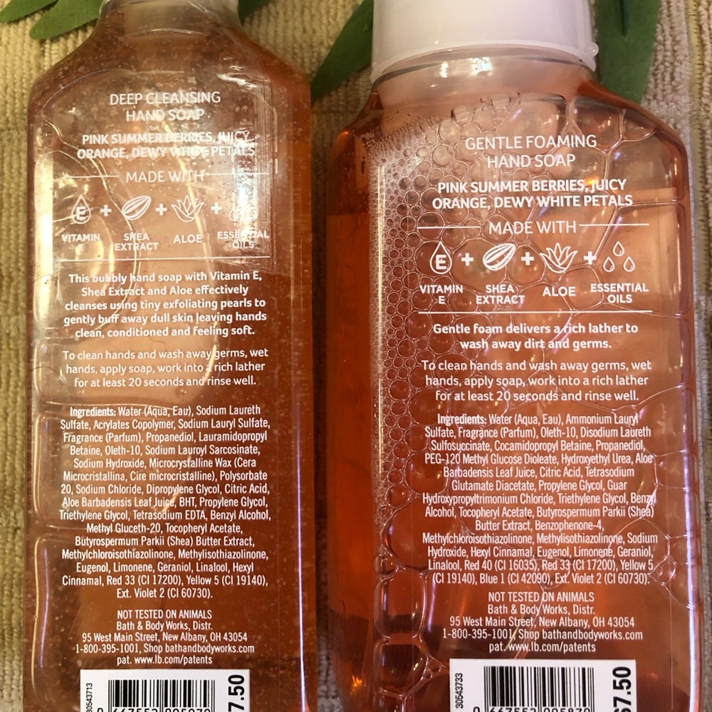 🌴🦩BBW vintage retired rare Flamingo Beach hand soaps bundle of 2 - Picture 4 of 4